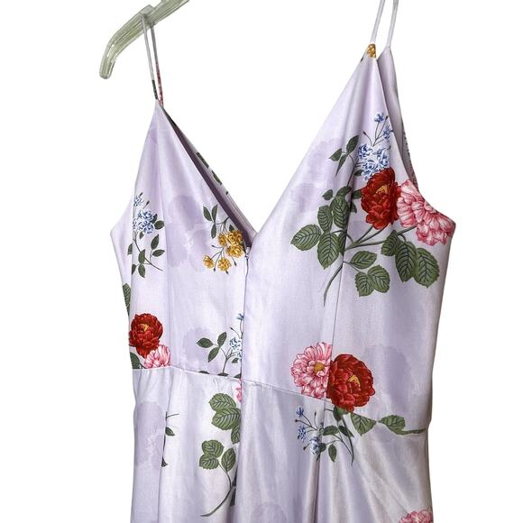 Keepsake Pretty One Lilac Floral Slip Maxi Dress Size 6 NWT Wedding - Picture 7 of 13